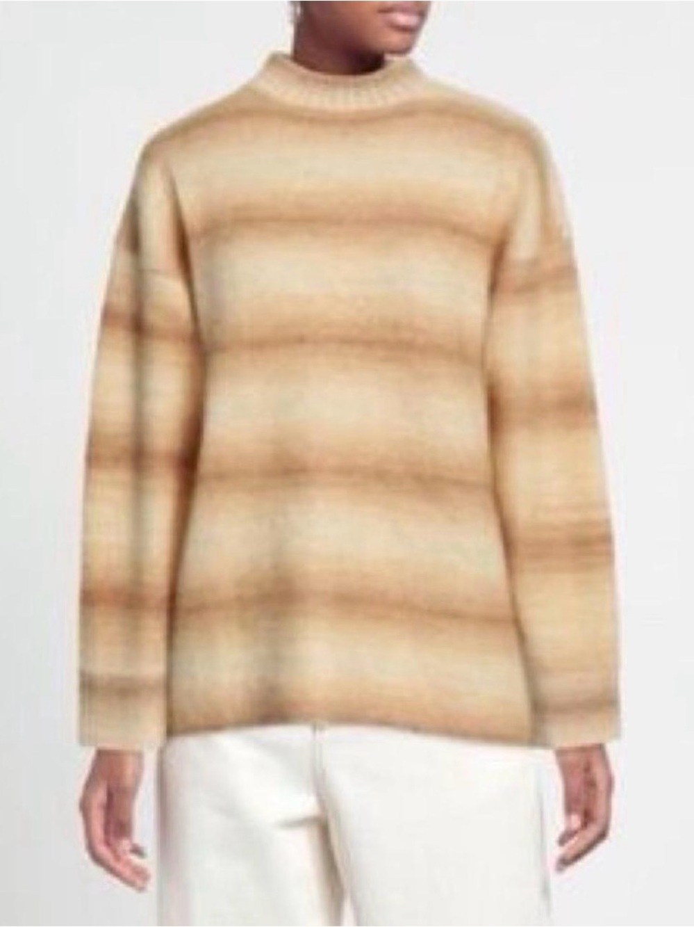 Acne Studios Cream and White Mohair Blend Sweater NWOT 1033